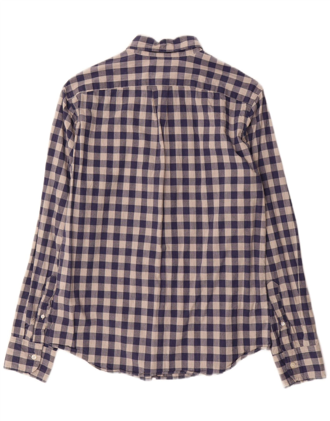 Мужская тонкая рубашка J. CREW, маленькая, темно-синяя, хлопок в мелкую клетку