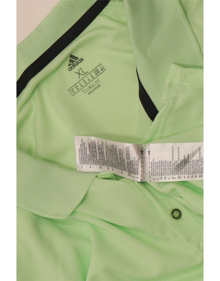 Мужская рубашка-поло Adidas Climalite XL, зеленый полиэстер