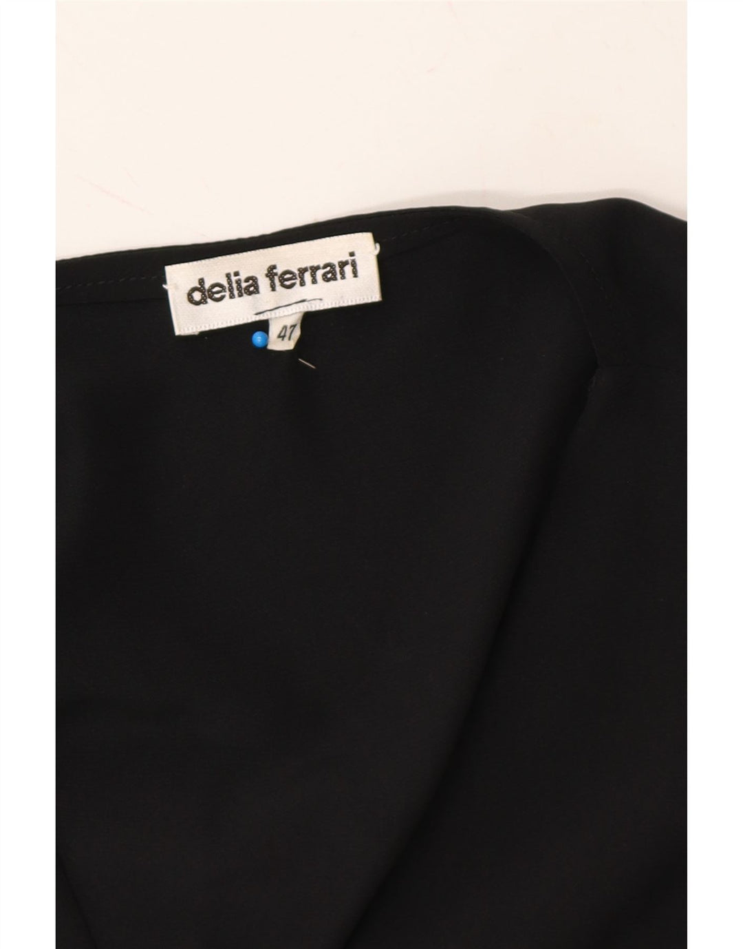 DELIA FERRARI Womens 3 Button Blazer Jacket IT 47 Large Black Floral Vintage Delia Ferrari and Second-Hand Delia Ferrari from Messina Hembry 