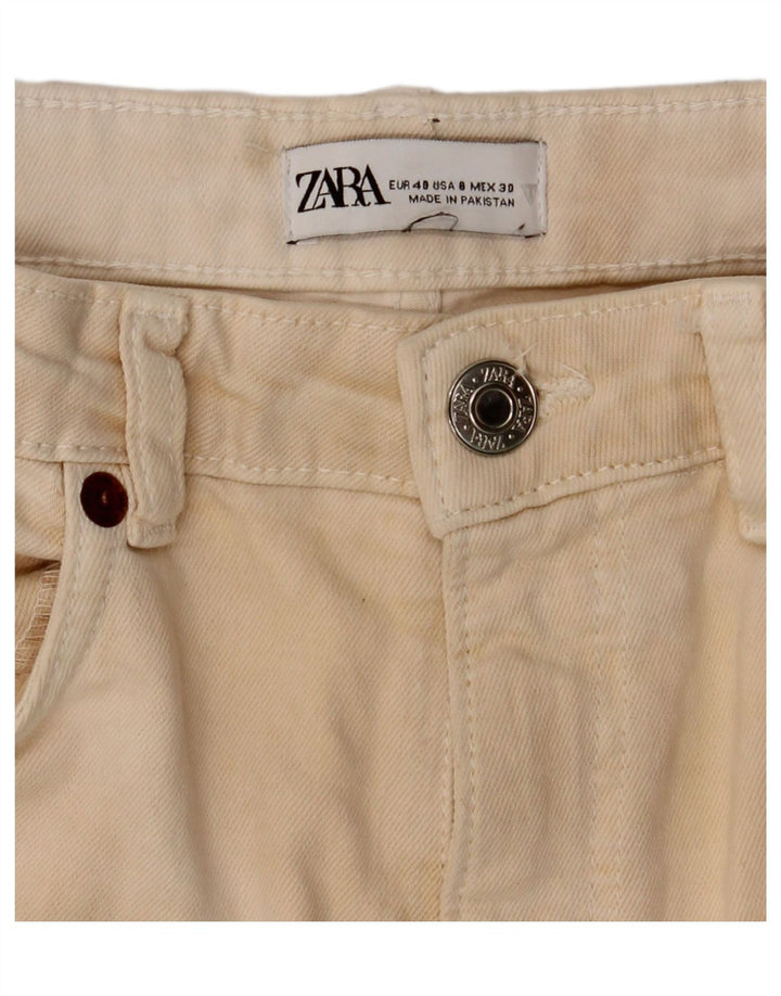 Женские повседневные брюки Zara Bootcut EU 40 Medium W30 L26 Бежевые