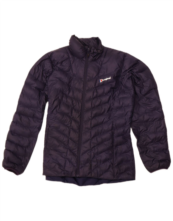 BERGHAUS Womens Padded Jacket UK 14 Large  Navy Blue