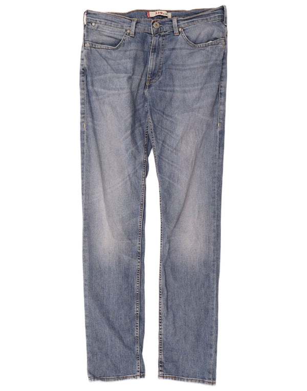 Мужские джинсы LEVI'S 519 Slim W34 L34 Синие, хлопок
