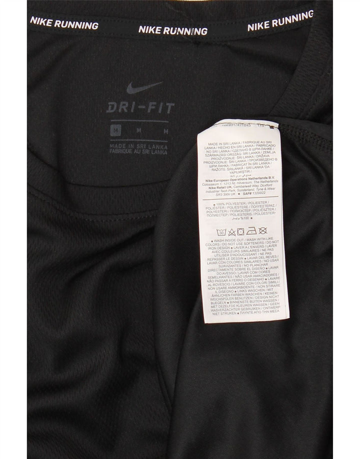Женская футболка NIKE Dri Fit Top UK 14, средний черный полиэстер