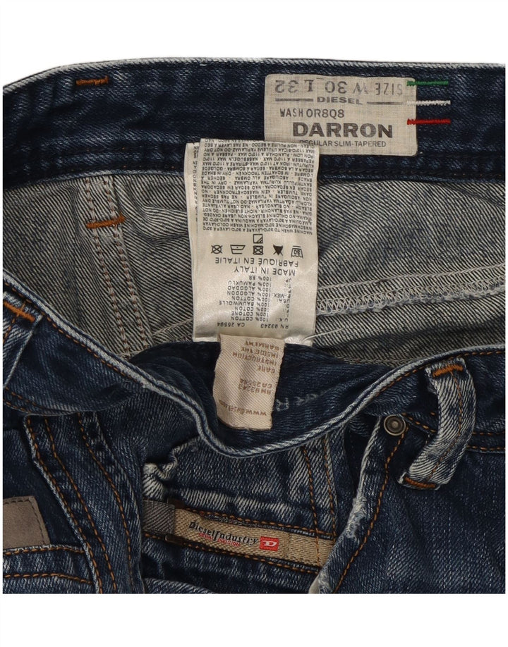Мужские зауженные зауженные джинсы Diesel Darron W30 L32, синий хлопок