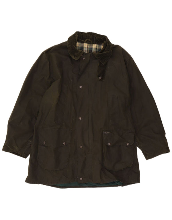 Мужская куртка OUTBACK из вощеного хлопка UK 40, большой цвет хаки