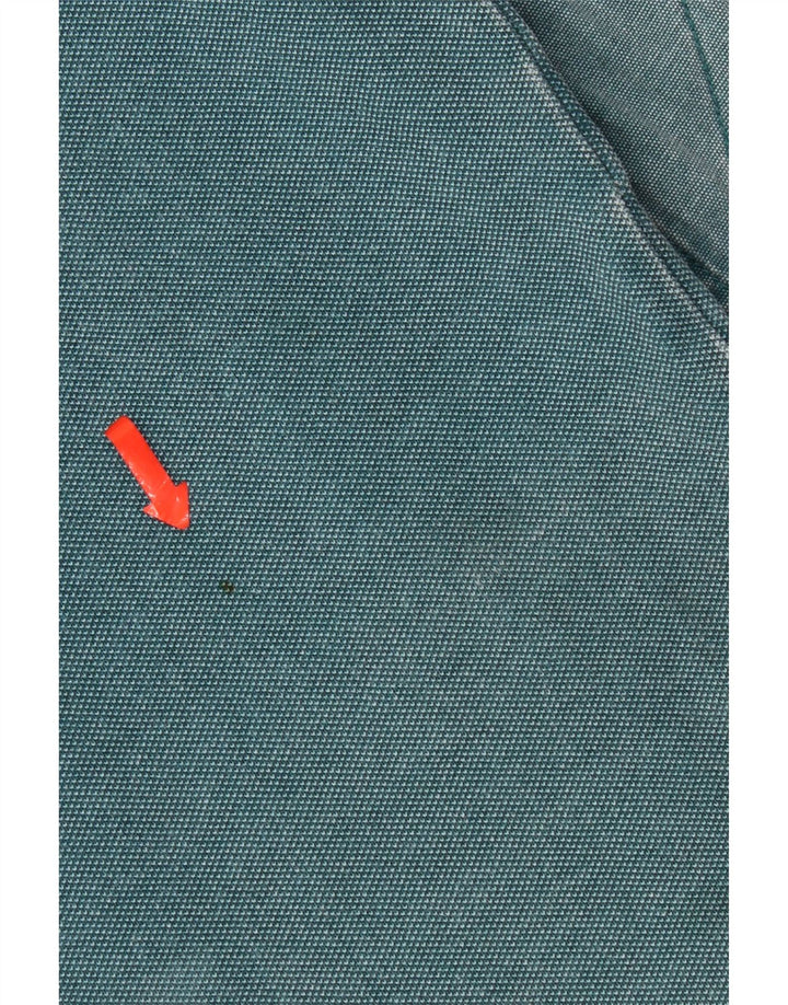 Мужской свитер с воротником на молнии для толстого лица, большой синий хлопковый джемпер