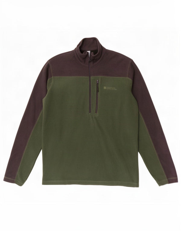Мужской флисовый джемпер Mountain Warehouse XS с цветными блоками, зеленый