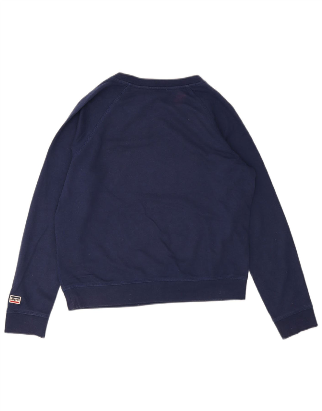 Женский свитер с рисунком Levi's, джемпер UK 14, средний темно-синий, хлопок
