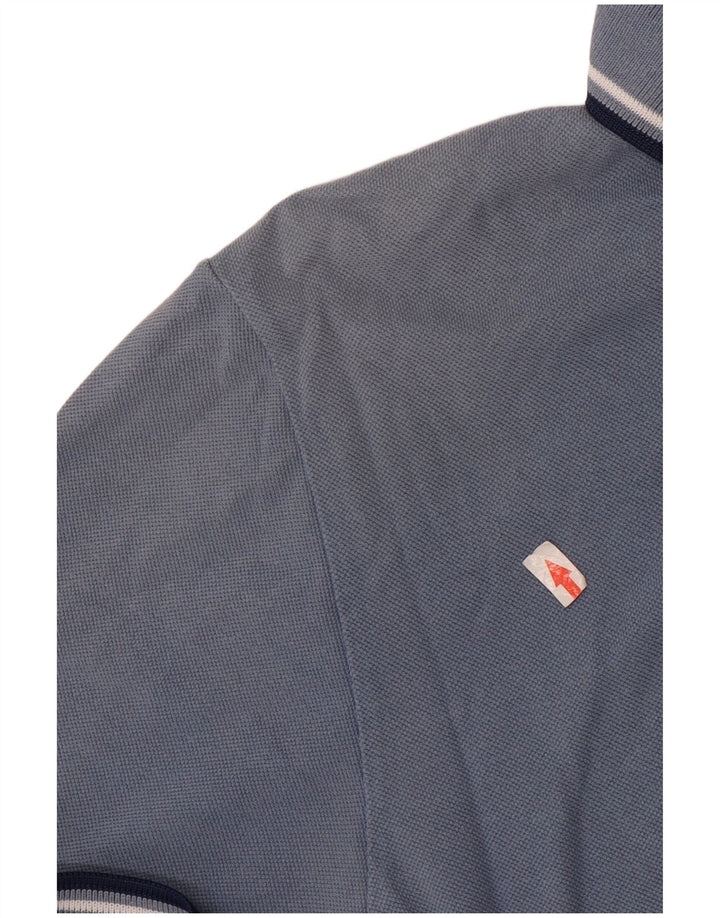 Мужская рубашка поло Fred Perry, хлопок среднего синего цвета