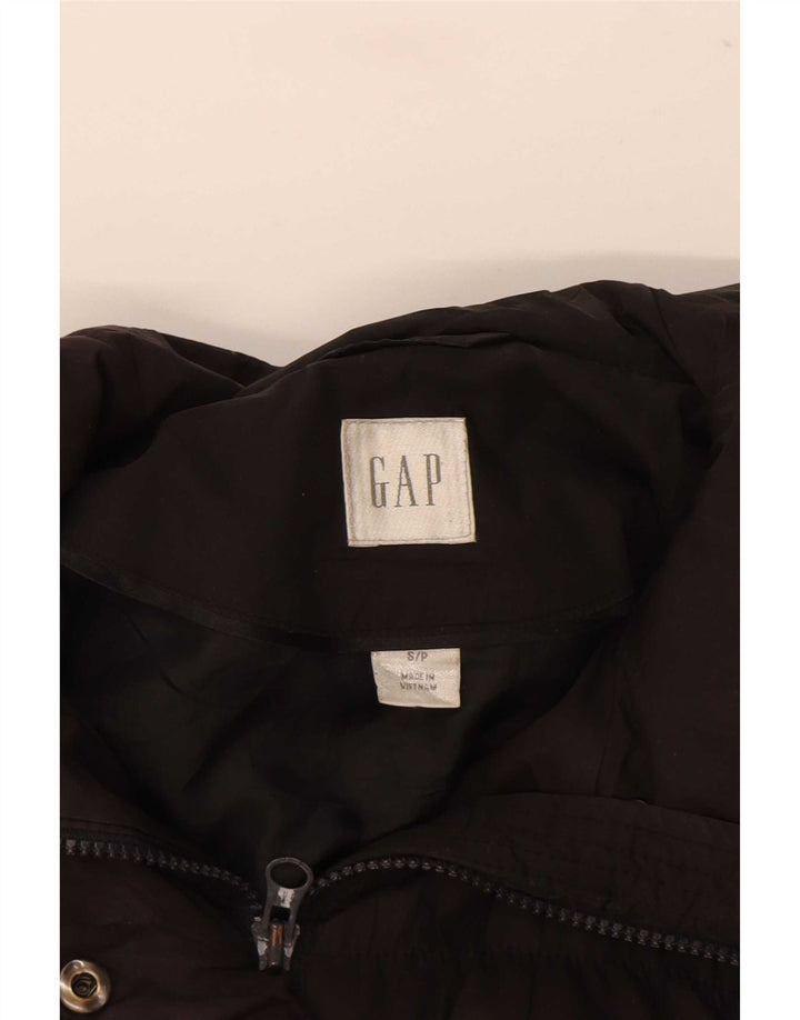 Женская стеганая куртка с капюшоном Gap UK 10, маленькая, черная