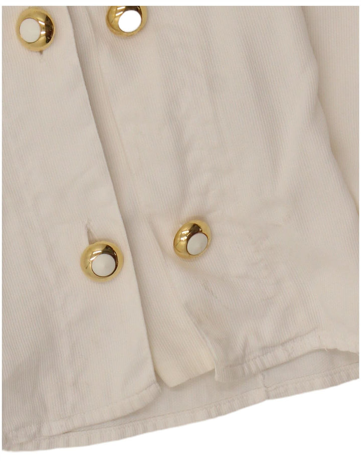 Женская двубортная блузка Enara Camice Top UK 16, большая белая