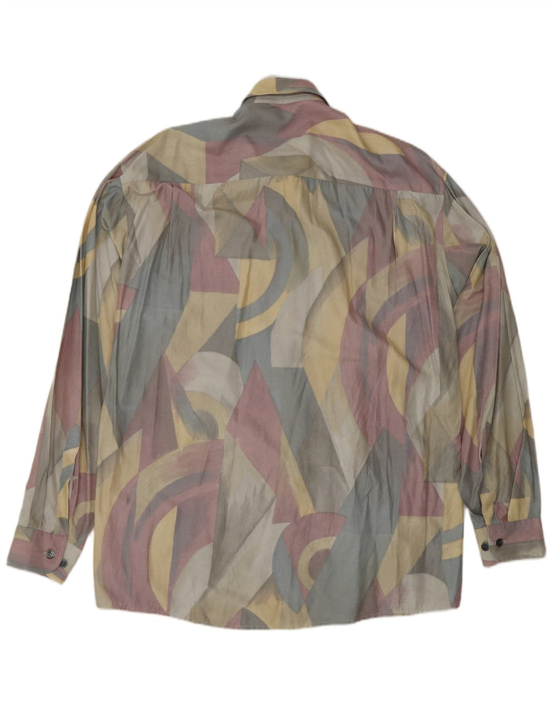 Мужская рубашка CASA MODA с абстрактным узором, размер 40, средняя, разноцветная, вискоза