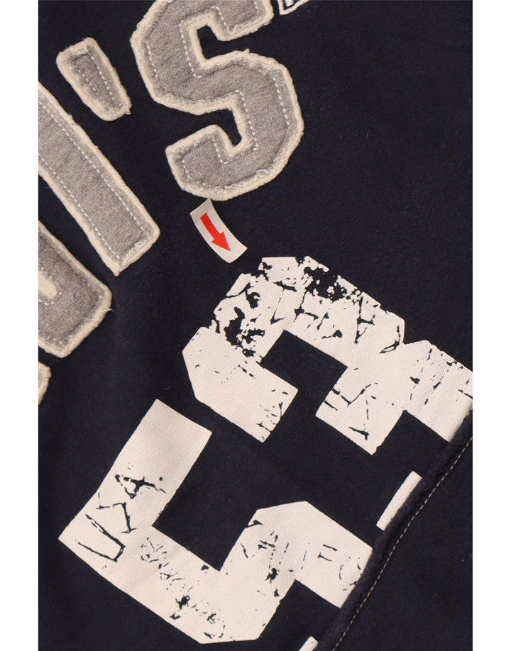 Мужской джемпер с капюшоном Levi's с рисунком XL, темно-синий