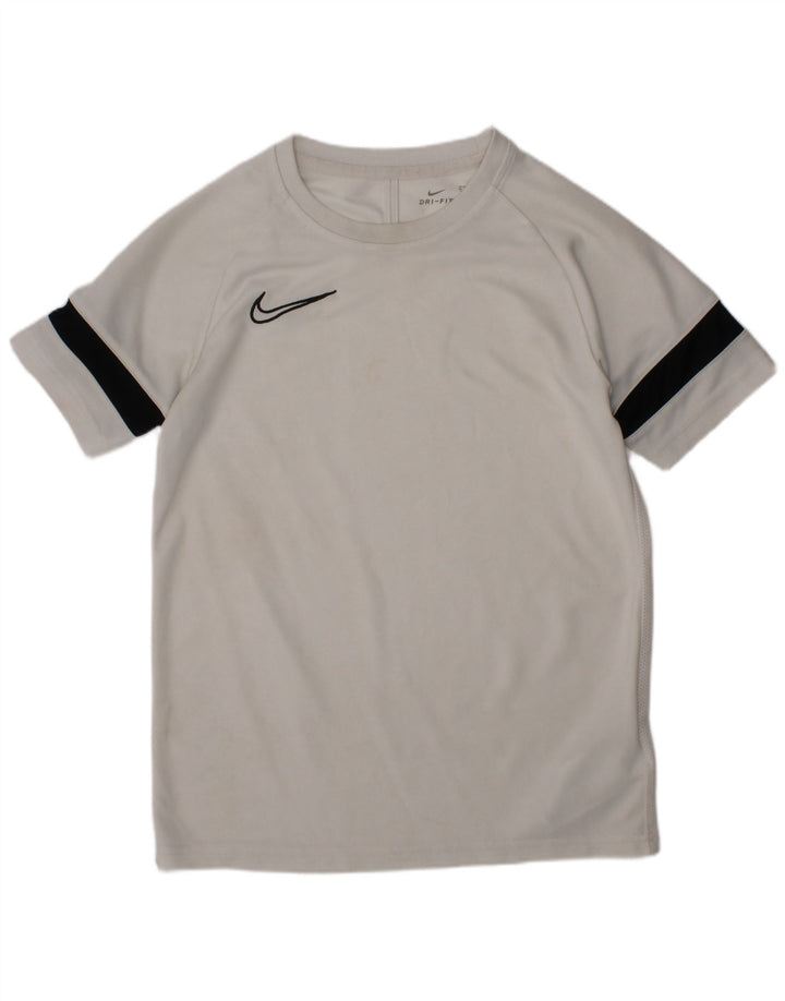 Футболка Nike Dri Fit для мальчиков, топ 10–11 лет, средний белый полиэстер