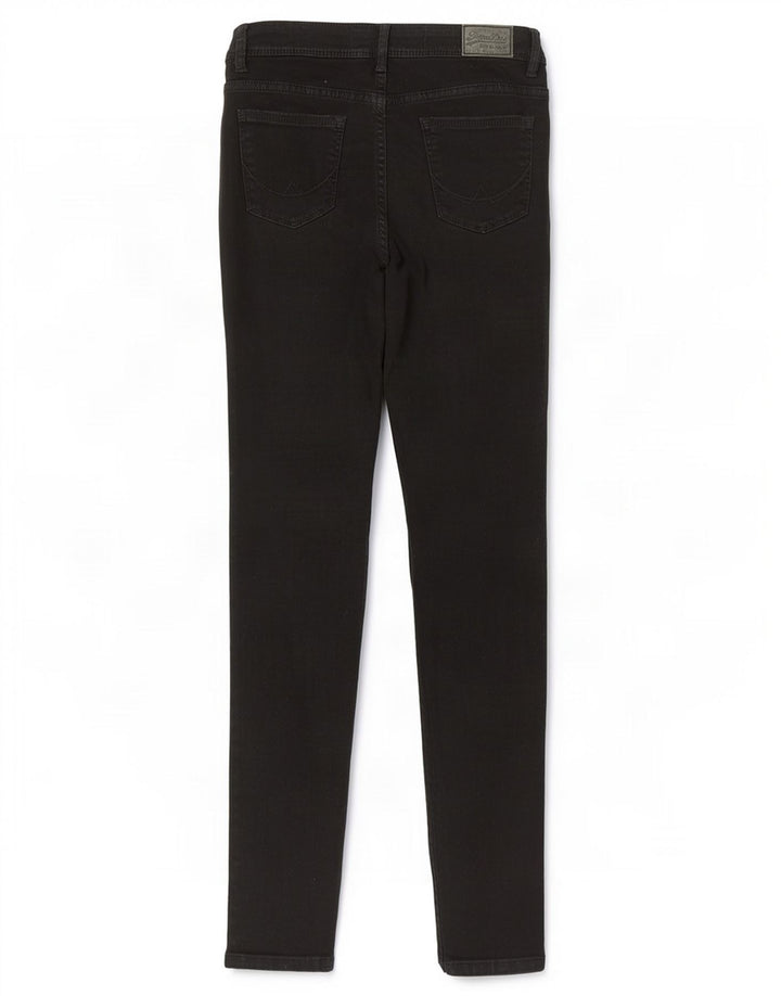 Женские джинсы-джеггинсы Superdry Alexia W28 L32, черный хлопок