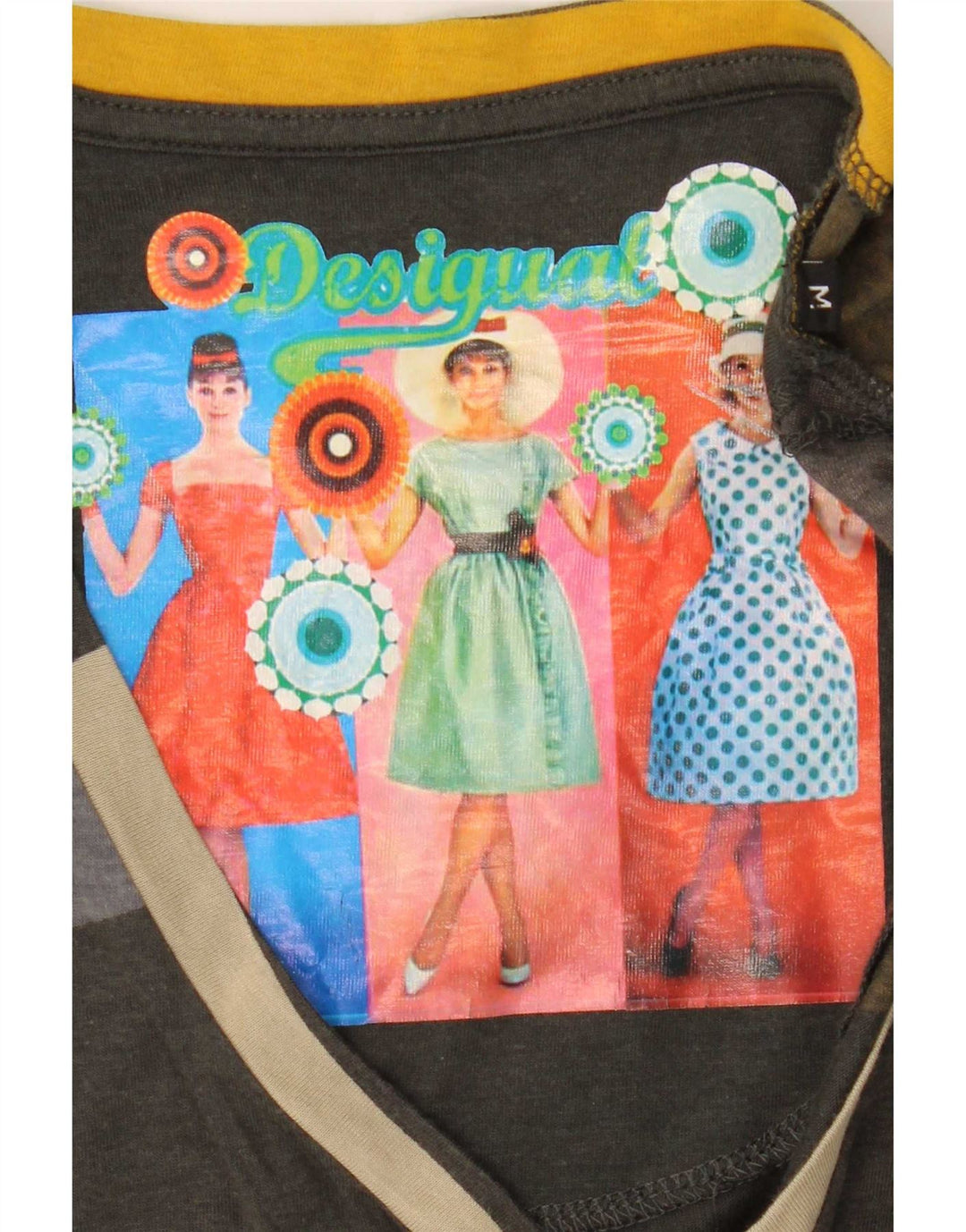 Женский топ с длинным рукавом Desigual, Великобритания, 14, средний, разноцветный