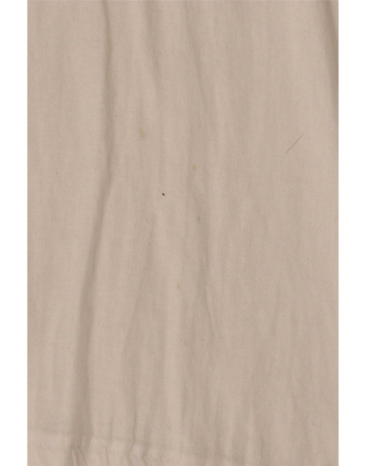 Женская блузка оверсайз Zara UK 10, маленькая белая