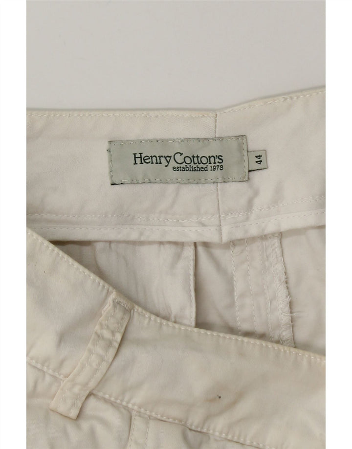 HENRY COTTONS Женская юбка-трапеция IT 44 Medium W30 Белый хлопок