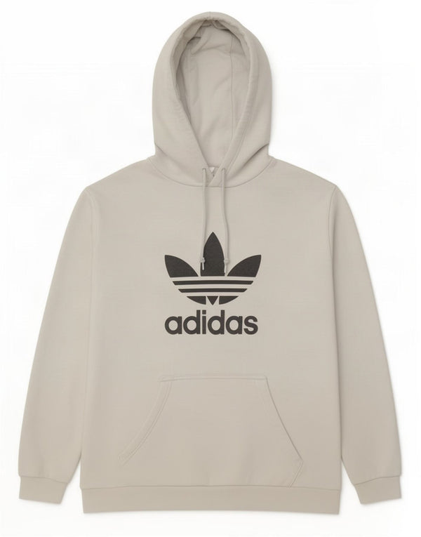 Мужской джемпер с капюшоном Adidas с рисунком, большой белый