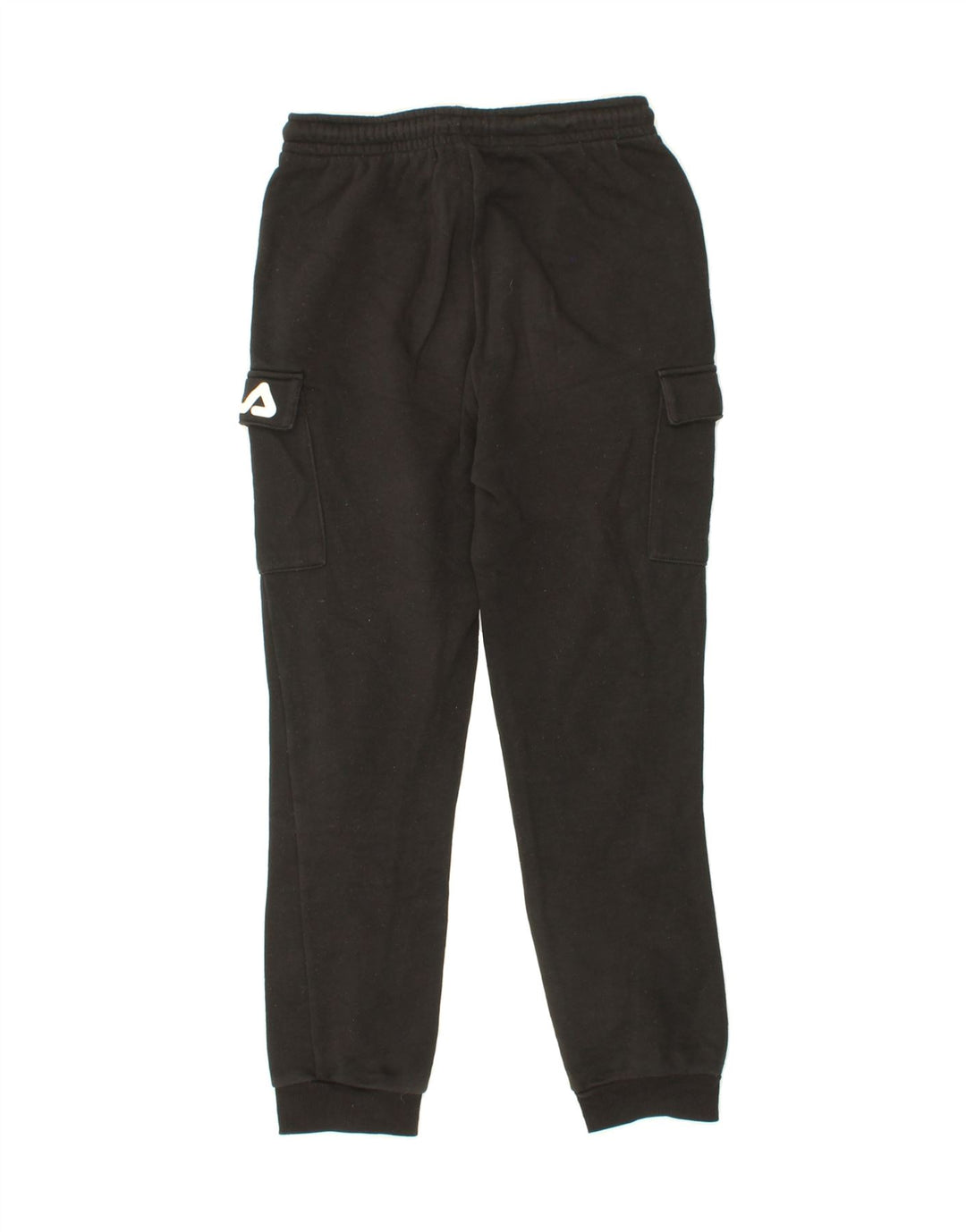 FILA Boys Cargo Tracksuit Trousers Joggers 13-14 Years Black Polyester Vintage Fila and Second-Hand Fila from Messina Hembry 