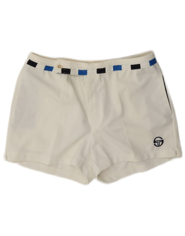 Женские шорты чинос Sergio Tacchini IT 52 2XL W36 Белые цветные блоки