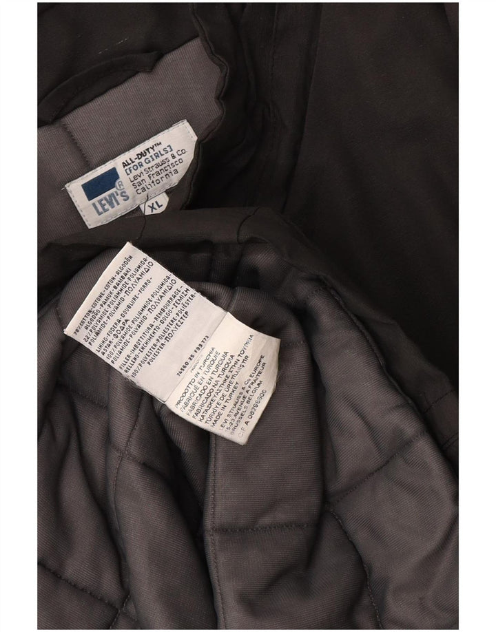 Женская ветровка Levi's UK 18 XL, серый хлопок