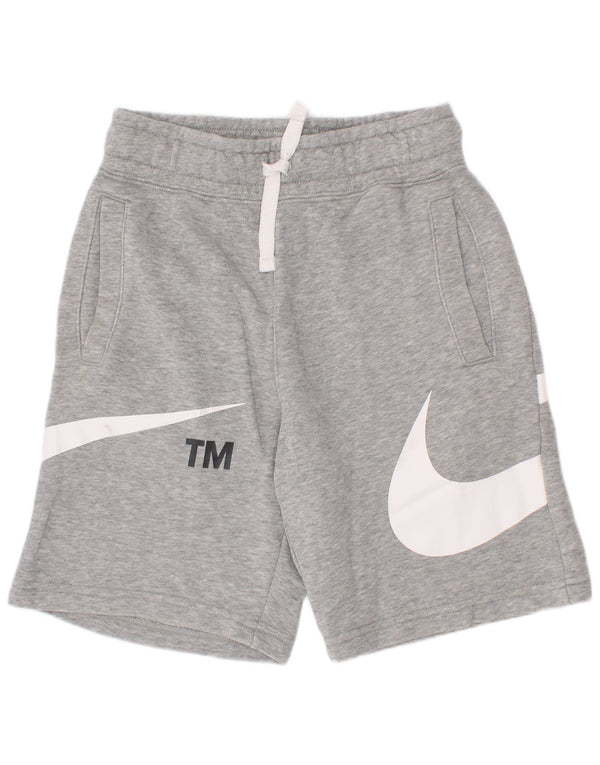 Спортивные шорты с рисунком Nike для мальчиков 8–9 лет, маленькие серые хлопковые крапинки