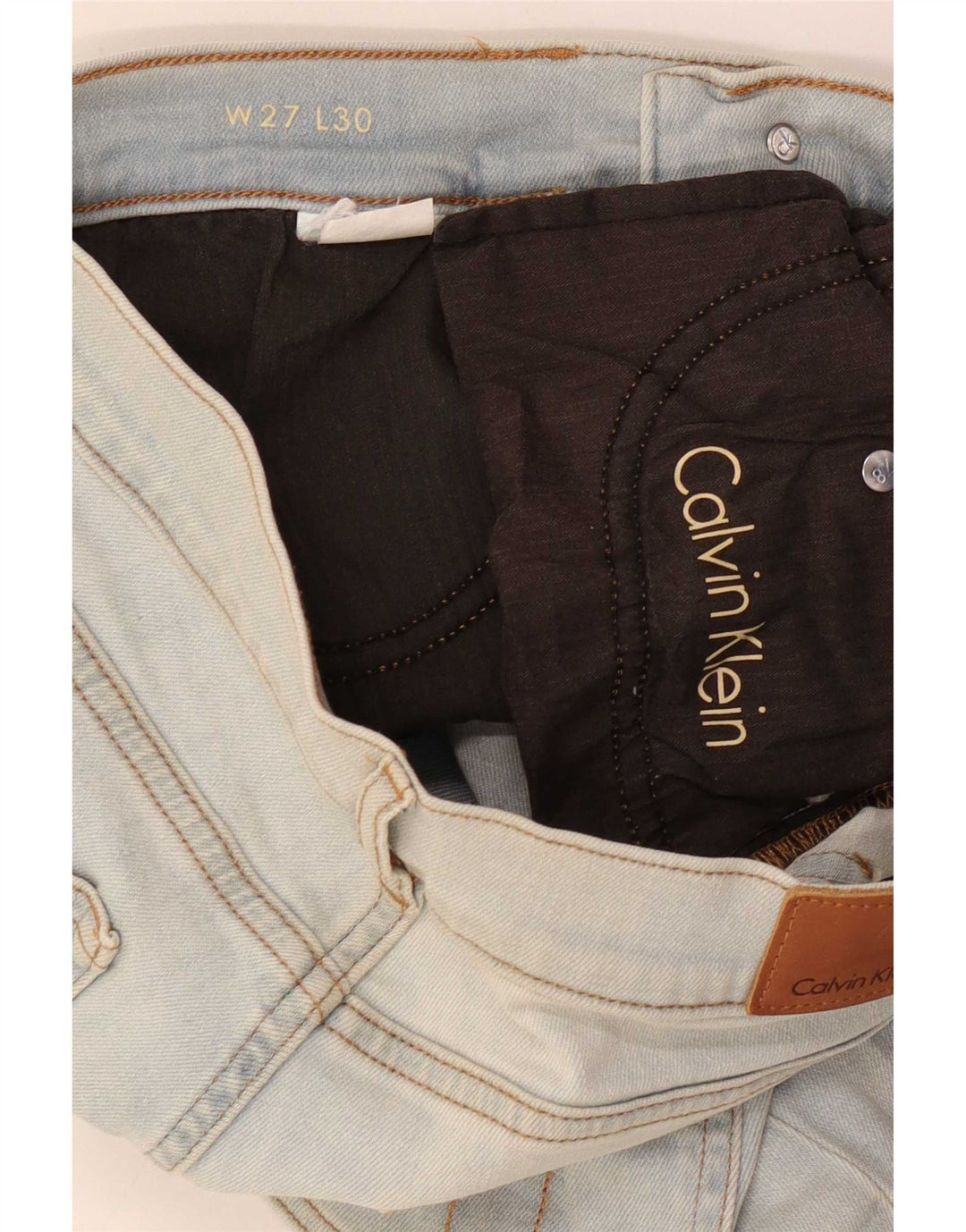 Женские узкие джинсы Calvin Klein W27 L26 синие