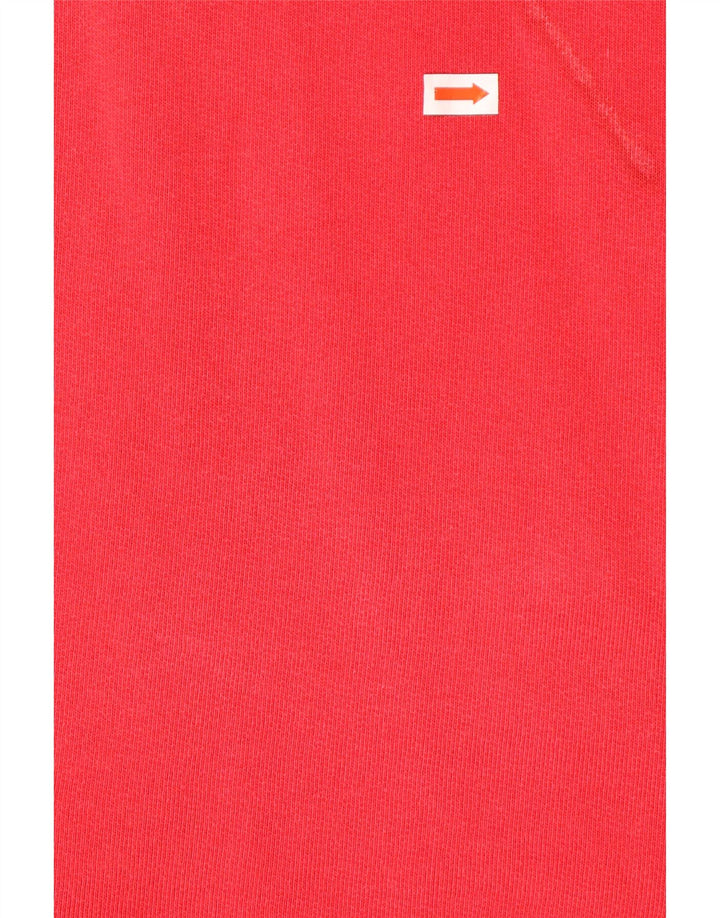 Мужской свободный свитшот на молнии с воротником WHITE STUFF, джемпер XL, красный