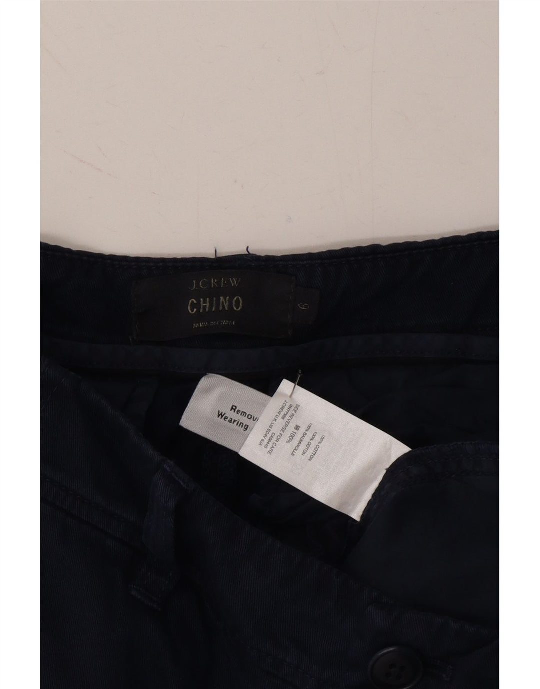 J. CREW Womens Chino Shorts US 6 Medium W32  Navy Blue Cotton Vintage J. Crew and Second-Hand J. Crew from Messina Hembry 
