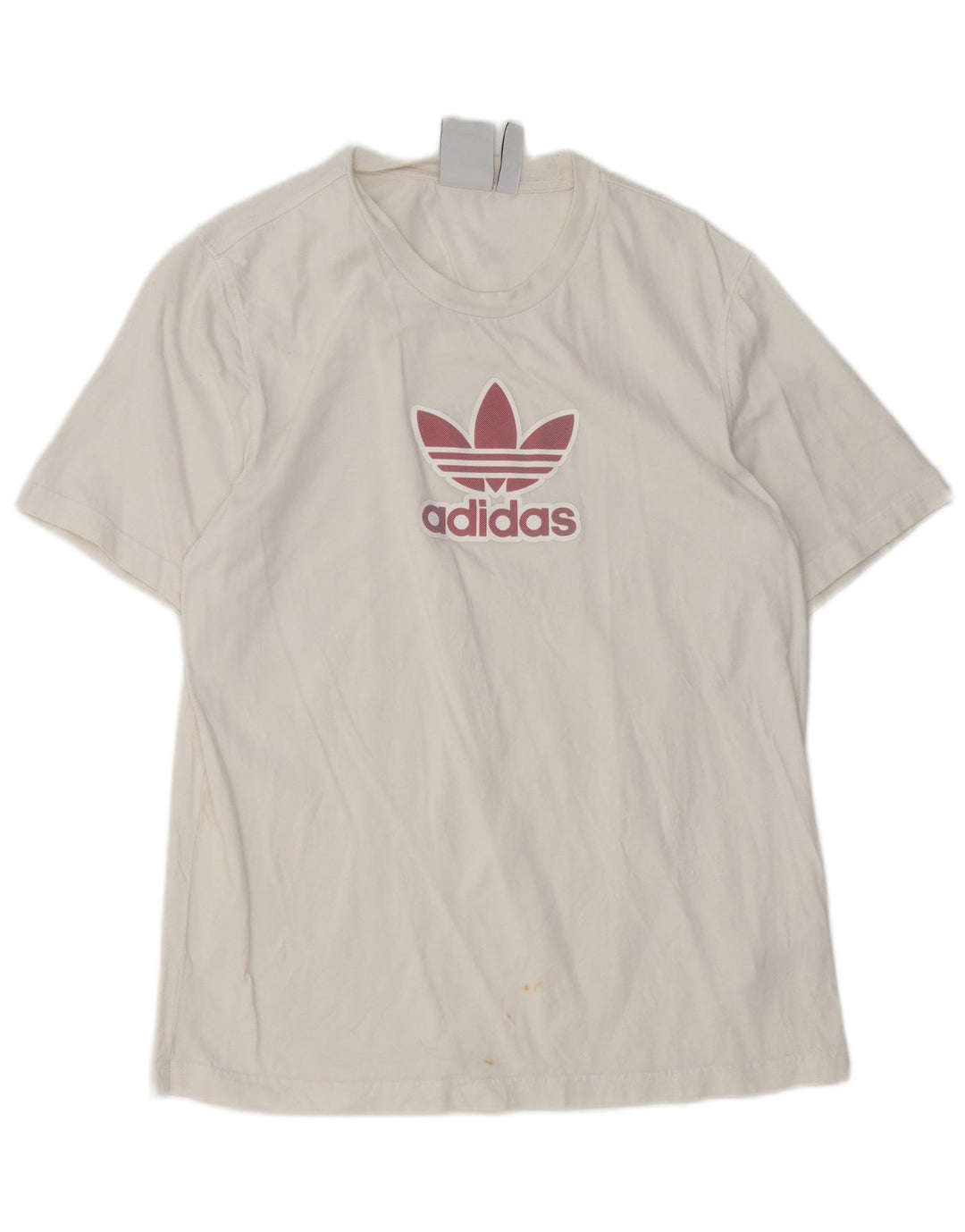 Adidas Мужская футболка с рисунком Топ среднего размера, белый хлопок