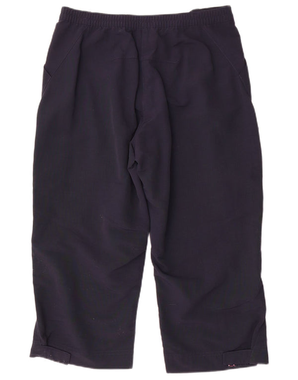 Женские прямые брюки-капри Adidas UK 12 Medium W30 L20 Темно-синие