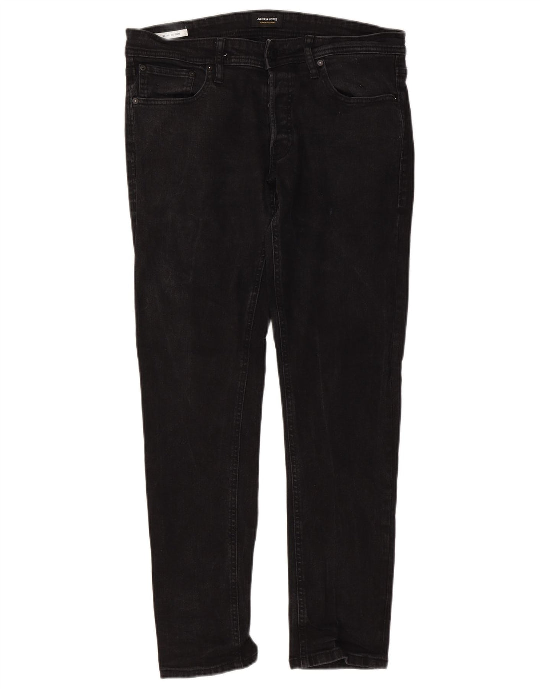 Мужские джинсы GLENN Slim W36 L32 Jack & Jones, черный хлопок