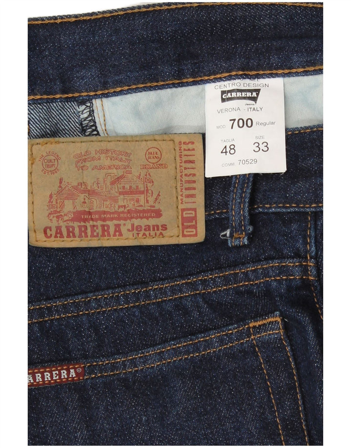 Мужские прямые джинсы Carrera 700 IT 48 Medium W33 L26 Темно-синие, хлопок