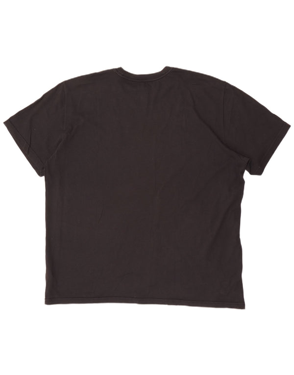 Мужская футболка с рисунком Nike Dri Fit 2XL, черный хлопок