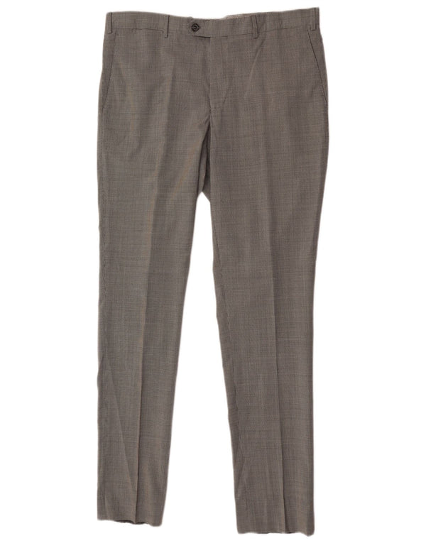 Мужские повседневные брюки Massimo Dutti EU 44, большие W34 L33, черные с узором «гусиные лапки»