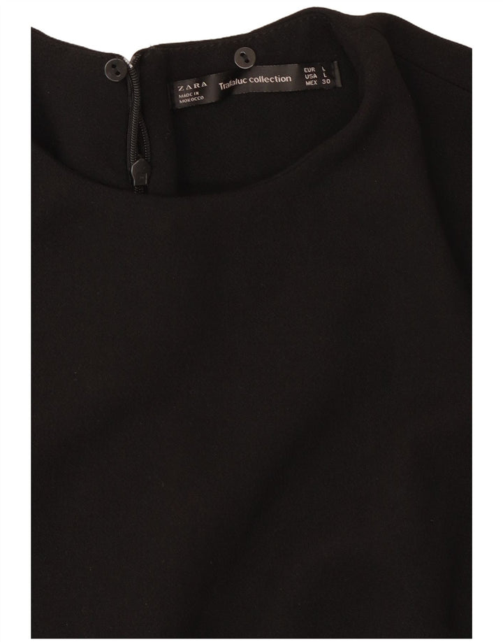 Женское платье-футляр Zara UK 14, большое черное