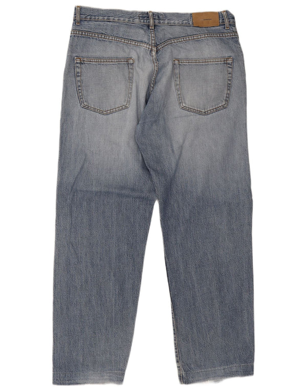 Мужские прямые джинсы Zara EU 46 XL W36 L29, синий хлопок