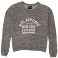 Женский свитер с рисунком Superdry UK 10, маленький серый в крапинку