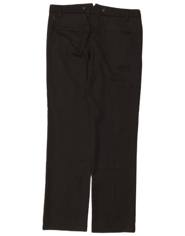 Мужские прямые повседневные брюки Benetton IT 50 Large W36 L35, черные, полиэстер