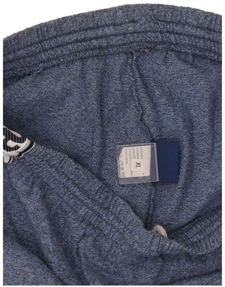 Мужские спортивные шорты с рисунком ASICS XL, хлопок с синими крапинками