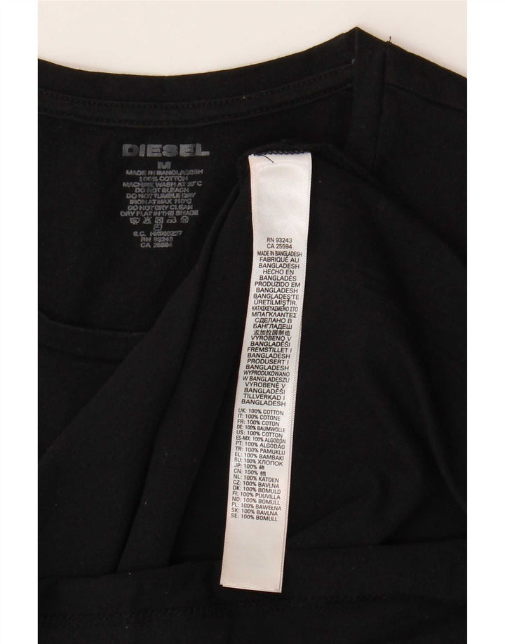 Мужская футболка Diesel Top Medium Black Cotton