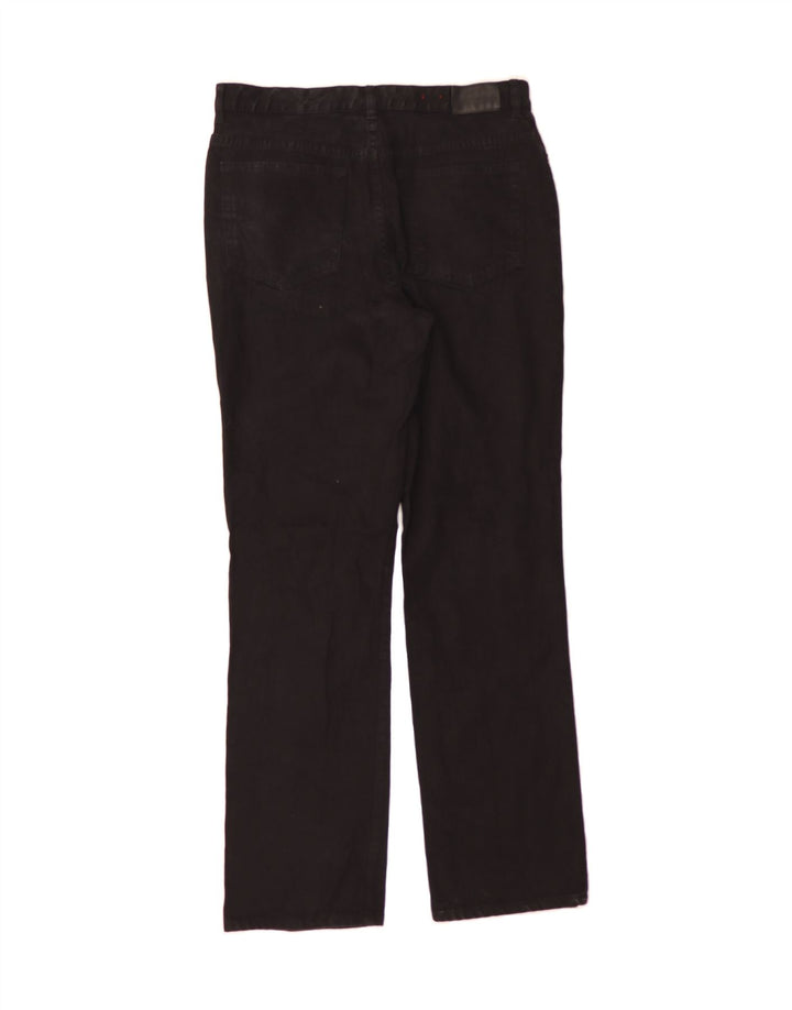 CHAPS Womens Straight Jeans US 12 Large W32 L33 Black Vintage Chaps and Second-Hand Chaps from Messina Hembry 
