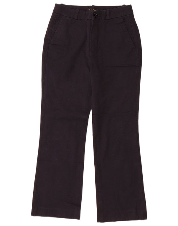 Женские брюки-чиносы Massimo Dutti Bootcut EU 36 XS W26 L26 Темно-синие