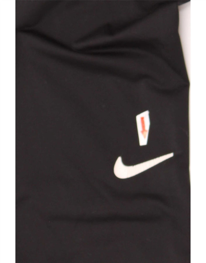 Женские леггинсы Nike UK 12, средний черный полиэстер, спортивные
