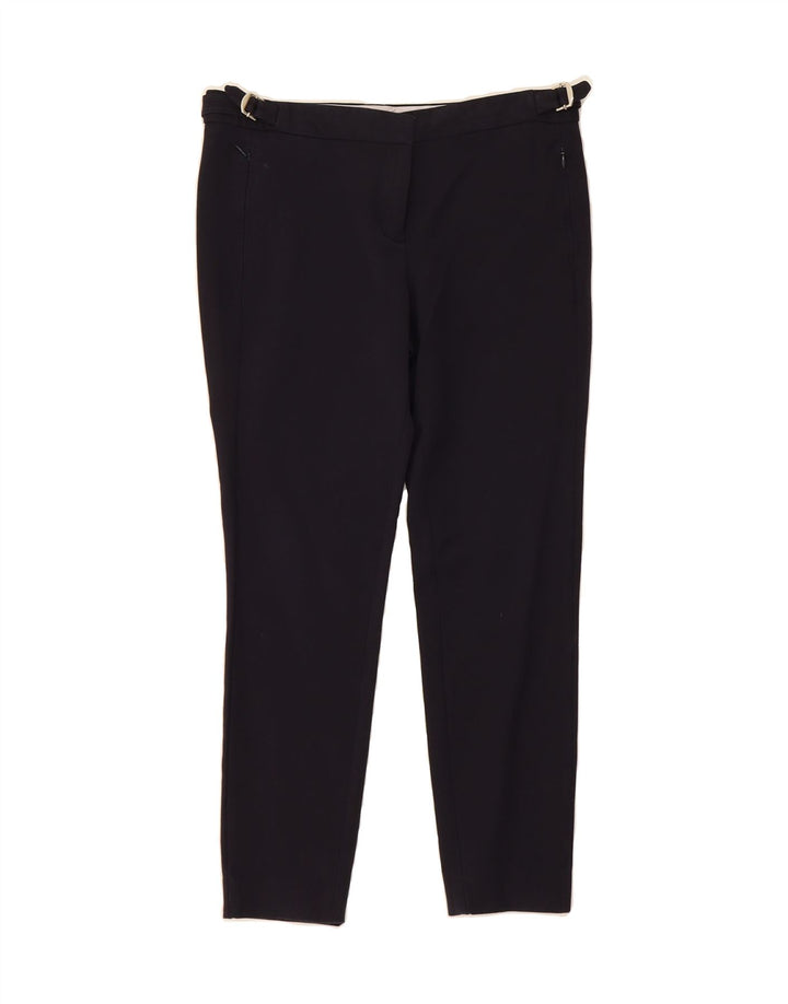 MASSIMO DUTTI Womens Slim Cropped Trousers EU 40 Medium W30 L26 Black Vintage Massimo Dutti and Second-Hand Massimo Dutti from Messina Hembry 