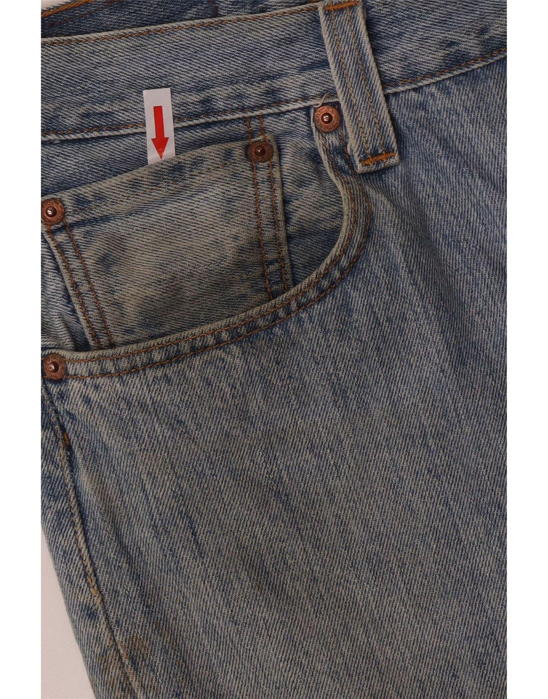 Мужские прямые джинсы Levi's W34 L32 синие, хлопок