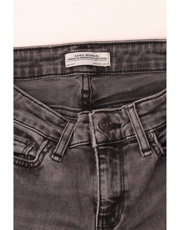 Женские расклешенные джинсы Zara EU 34 2XS W24 L33 Серые