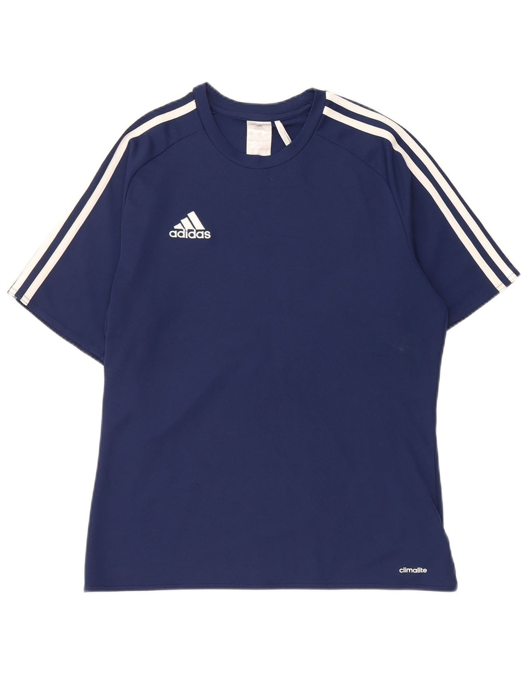 Adidas Мужская футболка Climalite Top Small Темно-синий полиэстер