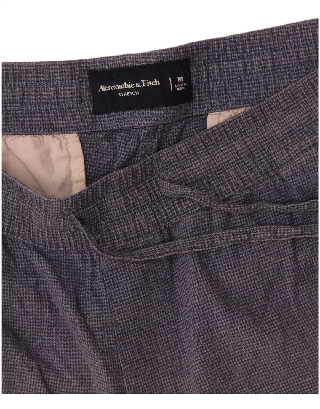 Женские шорты чинос Abercrombie & Fitch Medium W32 Темно-синие с узором «гусиные лапки»